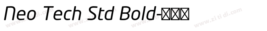 Neo Tech Std Bold字体转换